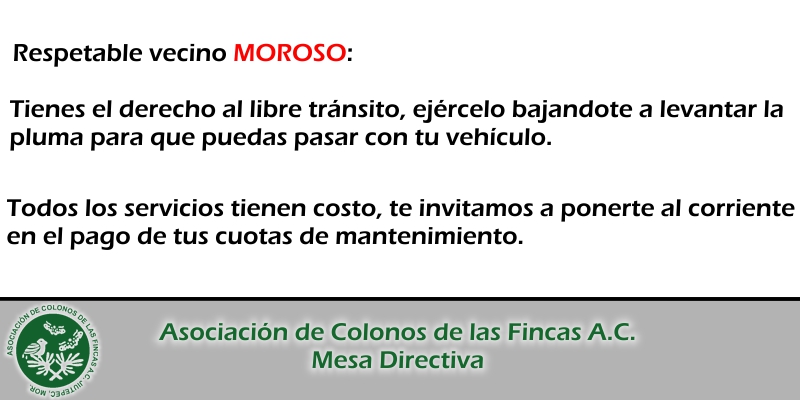 Vecinos morosos